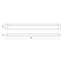 LED-Leuchte 50 cm 75 lm/W 5,3 W IP20 – Foto 2