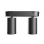 Aufbaustrahler GU10 2-flammig – schwarz – IP20 – 220×70×135 mm – ohne Leuchtmittel – Foto 3