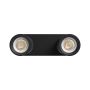 Aufbaustrahler GU10 2-flammig – schwarz – IP20 – 220×70×135 mm – ohne Leuchtmittel – Foto 4
