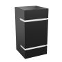 Wandleuchte G9 – eckig – schwarz – IP20 – 80×150 mm – ohne Leuchtmittel – Foto 3