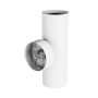 Wandleuchte GU10 2-flammig – rund – weiß – IP20 – 55×160×90 mm – ohne Leuchtmittel – Foto 5
