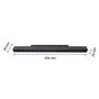 LED-Gitterleuchte für Schienen, 24 W, Farbtemperatur 48 V, 440 mm, dimmbar, Schwarz – Foto 6