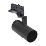 3-Phasen-Schienenstrahler GU10 Schwarz – 56,5×121×172 mm