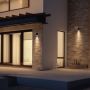 Runde LED-Fassadenleuchte mit Lichtring, 18 W Farbtemperatur, Schutzart IP54, Schwarz – Foto 2