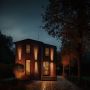 Runde LED-Fassadenleuchte mit Lichtring, 18 W Farbtemperatur, Schutzart IP54, Schwarz – Foto 7