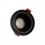 Einbaustrahler GU10 blendarm Ø85 mm – Schwarz – Schwenkbar