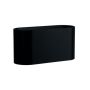 Wandleuchte G9 – oval – schwarz – IP20 – 80×80×160 mm – ohne Leuchtmittel
