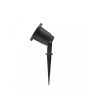 Gartenstrahler mit Erdspieß GU10 – Aluminium – Schwarz – IP65 – Schwenkbar