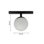 LED-Kugelleuchte für 48V-Schiene 5W K3000 435 lm CRI90 – Ø100 mm – Schwarz – Foto 6