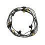 Lichterkette 5 Meter mit 10× E27-Fassung – IP44 – schwarz – ohne Leuchtmittel