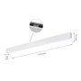 LED-Linearleuchte 112 cm, Weiß, 36 W, Modern, mit Sensor – Foto 6