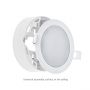 Downlight 6W 2in1 Surface - Recessed 115x35mm White round IP20 230V
