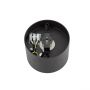 LED Spot AR111 GU10 Round Surface-Mounted Black 120x85mm IP20