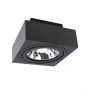 LED Spot AR111 GU10 Surface-Mounted Black Square IP20 145X145X85mm Regulated Eye