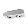 LED Spot AR111 x2 GU10 Surface-Mounted White Square IP20 293X145X85mm Regulated Eye