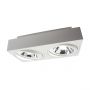 LED Spot AR111 x2 GU10 Surface-Mounted White Square IP20 293X145X85mm Regulated Eye