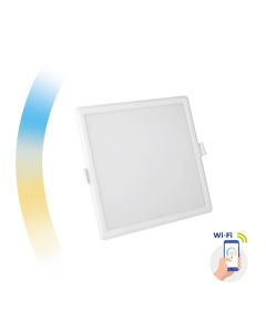 Smart home Led Einbaustrahler Weiß 12W Smart CCT+DIM Wi-Fi Quadrat