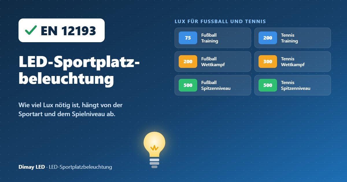 Infografik: LED-Sportplatzbeleuchtung
