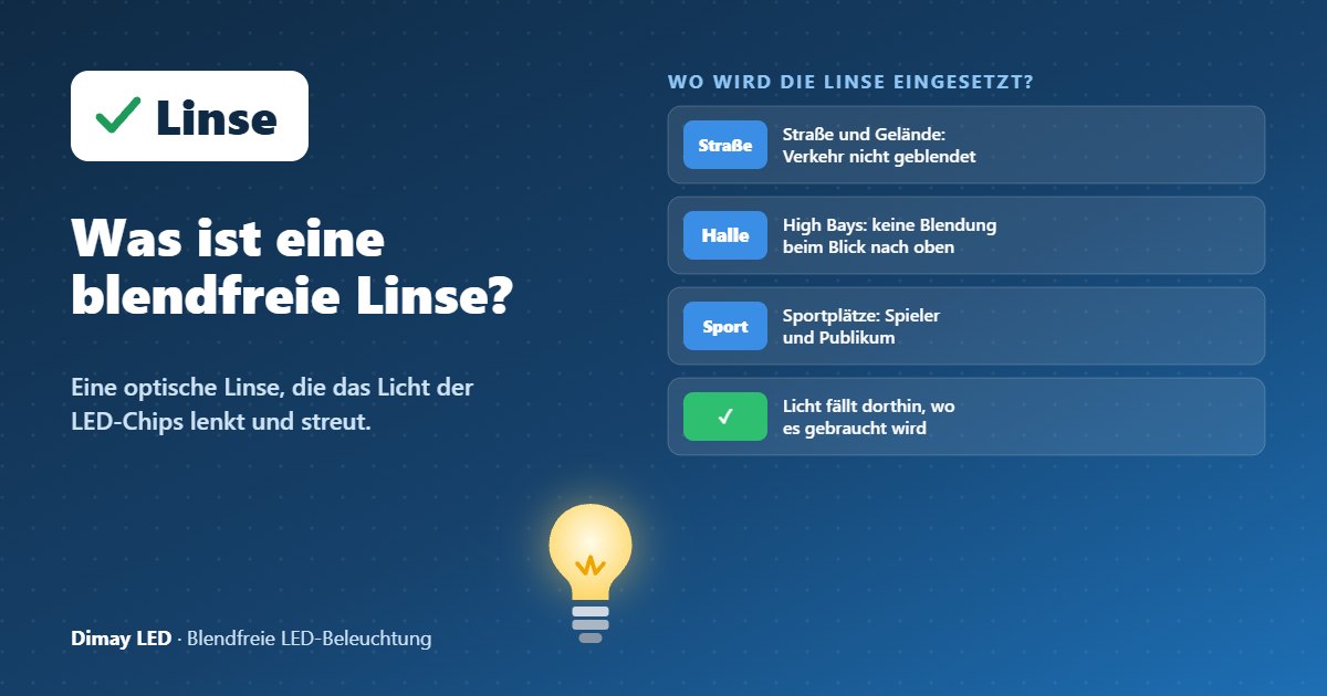 Infografik: Was ist eine blendfreie Linse?