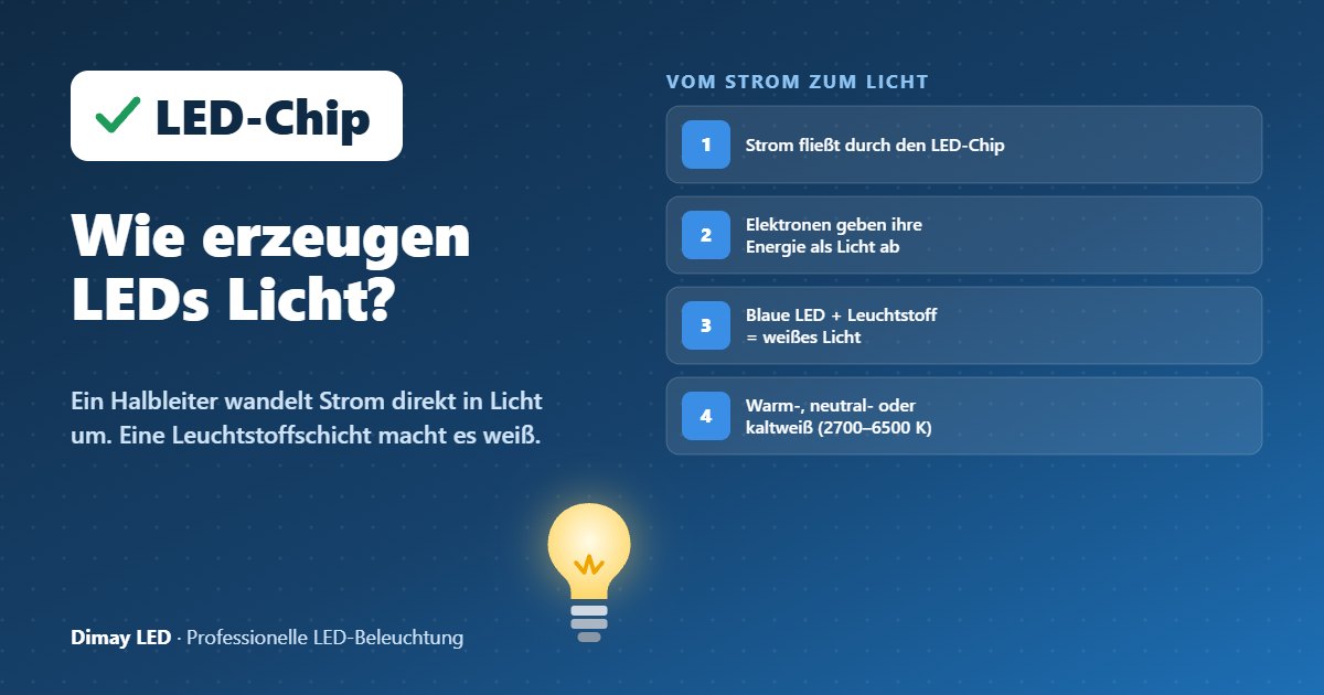 Infografik: Wie erzeugen LEDs Licht?